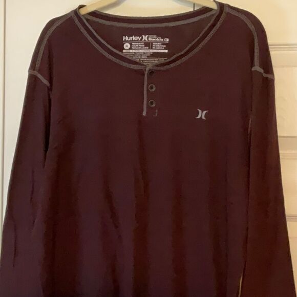 Mens Hurley Brown Long Sleeve Shirt XL - Picture 3 of 4